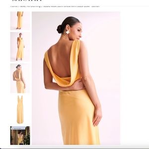 Meshki NADIA Maxi Satin Dress With Back Cowl